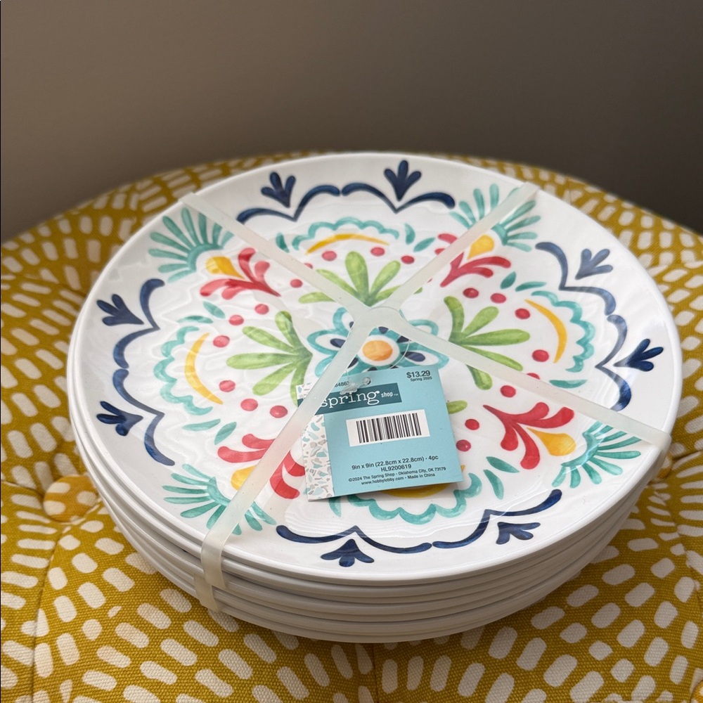 Hobby Lobby Vibrant Floral Dinner Plates